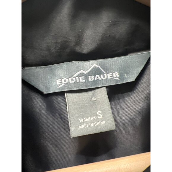 Eddie Bauer Black Quilted Insulated Chore Coat - Picture 5 of 9